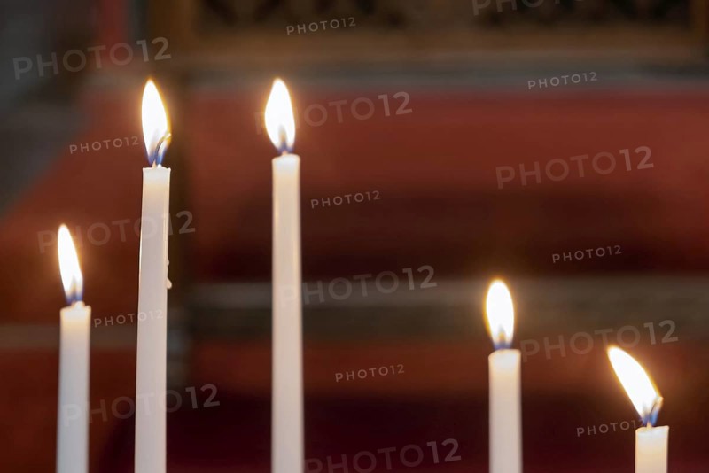 Sacrificial candles in a church, Netherlands
