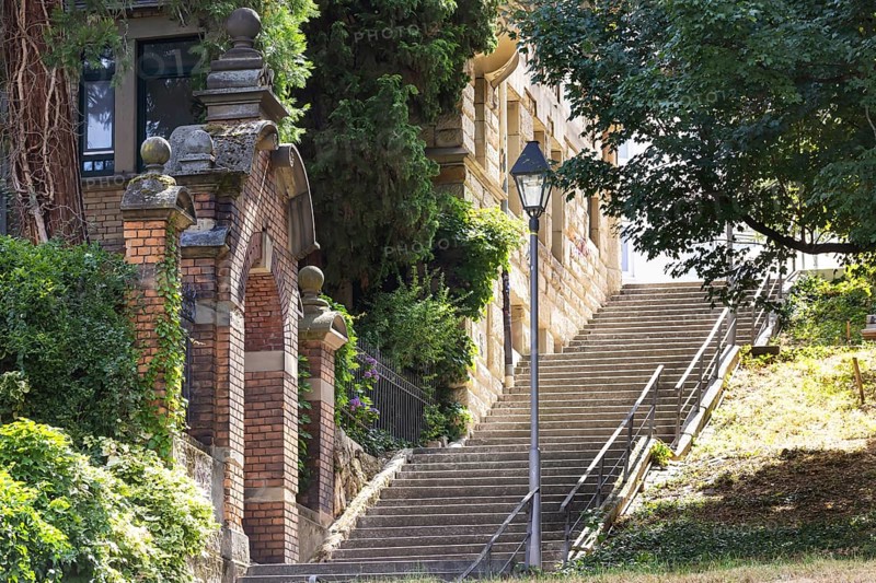 Singing relay at the Schützenplatz in Stuttgart. It is estimated that there are up to 400 Stäffele in Stuttgart. The steps are a shortcut between the half-heights and the city centre. They are also popular as a lookout point or meeting place. The Stäffele are considered one of the landmarks of the state capital. Stuttgart, Baden-Württemberg, Germany