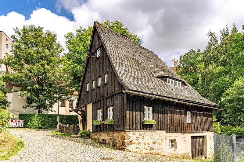 The witch's house in Bautzen, Upper Lusatia, Saxony, Germany