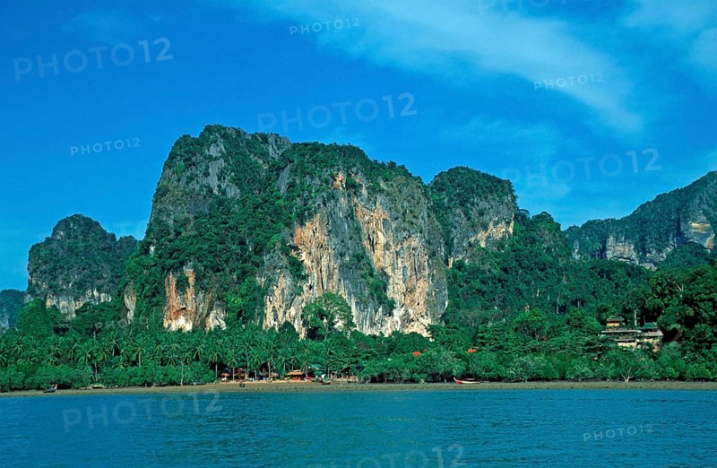 Mountains, two years in front of the tsunami, Railay East, Krabi, Thailand, December 2002, vintage, retro, old, historic