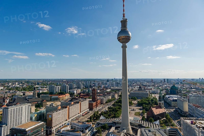 City overview with television tower, Berlin