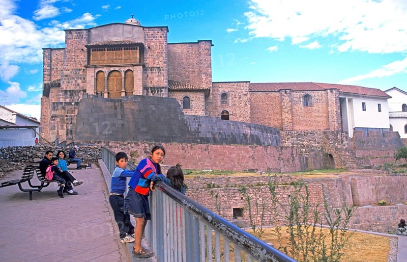 Santo Domingo church in Cusco, Andean highlands, Peru, South America, September 1997, vintage, retro, old, historic