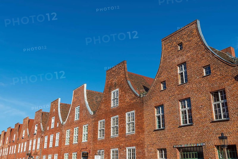Red brick houses in the Dutch Quarter, Potsdam