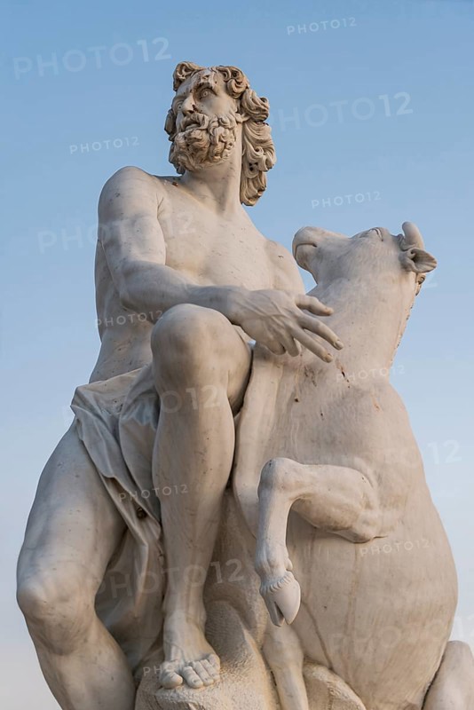 Jupiter sculpture with cow, Sanssouci Park, Potsdam