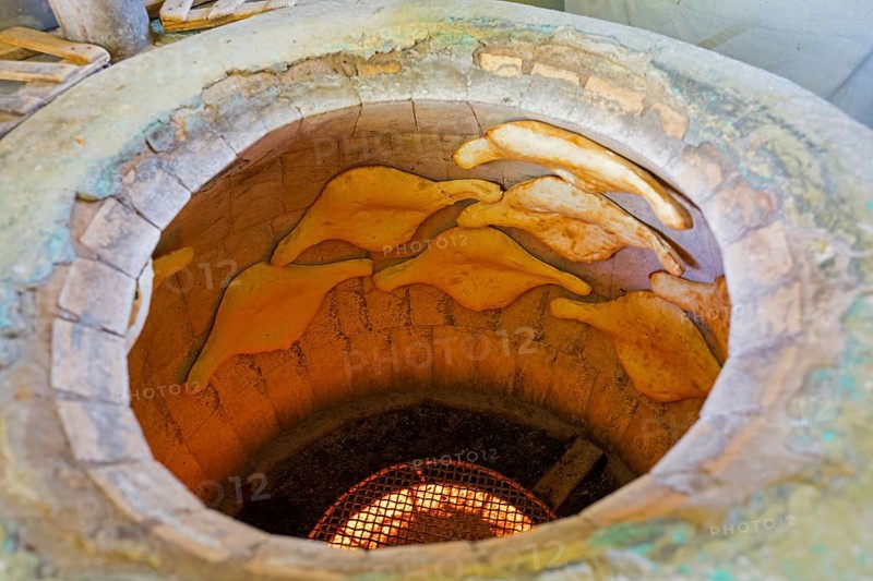 Flatbreads baked in a traditional clay oven, Samtskhe-Javakheti region, Samtskhe-Javakheti, Georgia