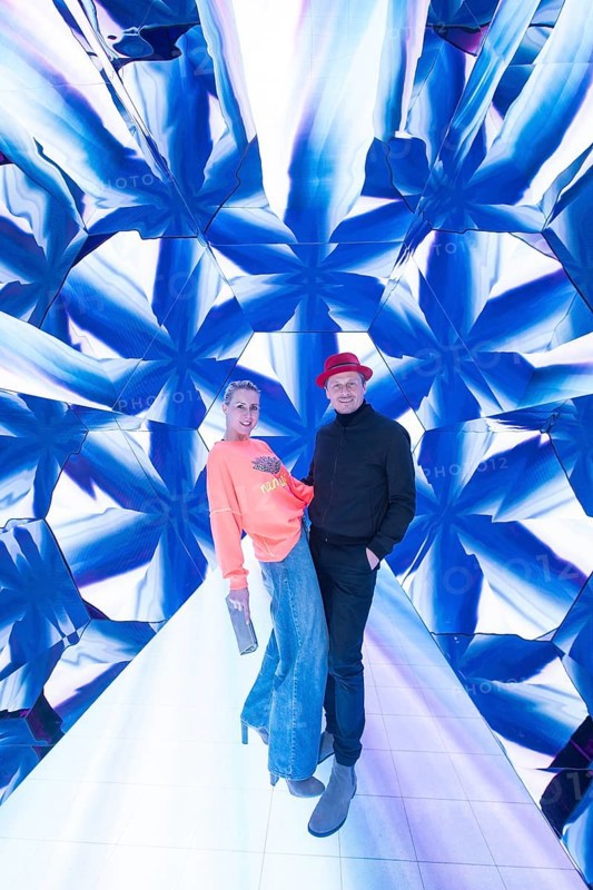 Franziska Hippe and Roman Knižka at the opening of Bubble Planet - The Adventure Museum for All Senses at Arena Berlin, Berlin, 11.12.2025
