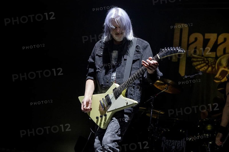 Jimmy Murrison, guitarist, NAZARETH, hard rock band, UK, Bending The Rules 2025 tour, live, 17.12.2025, Uber Eats Music Hall, Berlin, Germany < english> NAZARETH, hard rock band, UK, Bending The Rules 2025 tour, live, December 17th, 2025, Uber Eats Music Hall, Berlin, Germany
