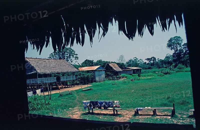 Pantoja village near Iquitos, Peru, South America, September 1997, vintage, retro, old, historic