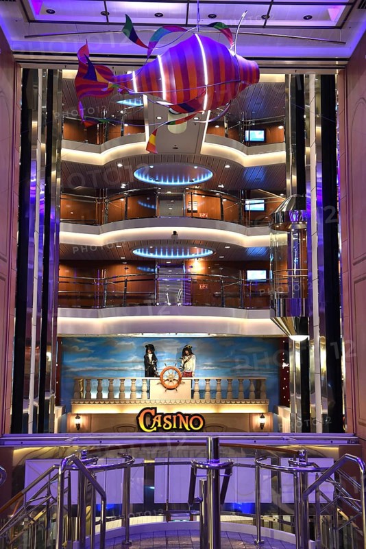 Casino, casino on the ferry Color Line, on the way to Norway