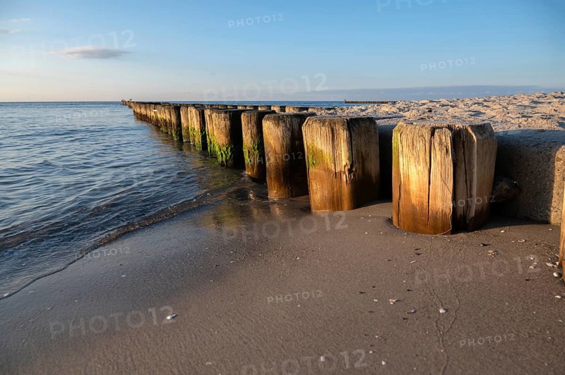 Grooves in the Baltic Sea, beach in Ahrenshoop, Darß, Mecklenburg-Western Pomerania, Germany