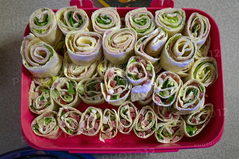 Wraps with cheese and ham, Bavaria, Germany