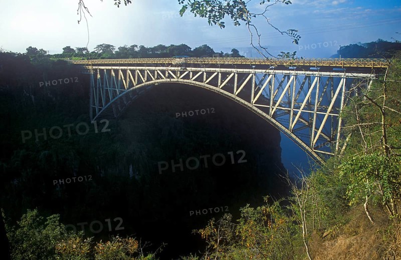 Zambezi Bridge, Zambezi, Victoria Falls, Zimbabwe, Africa, June 2000, vintage, retro, old, historic