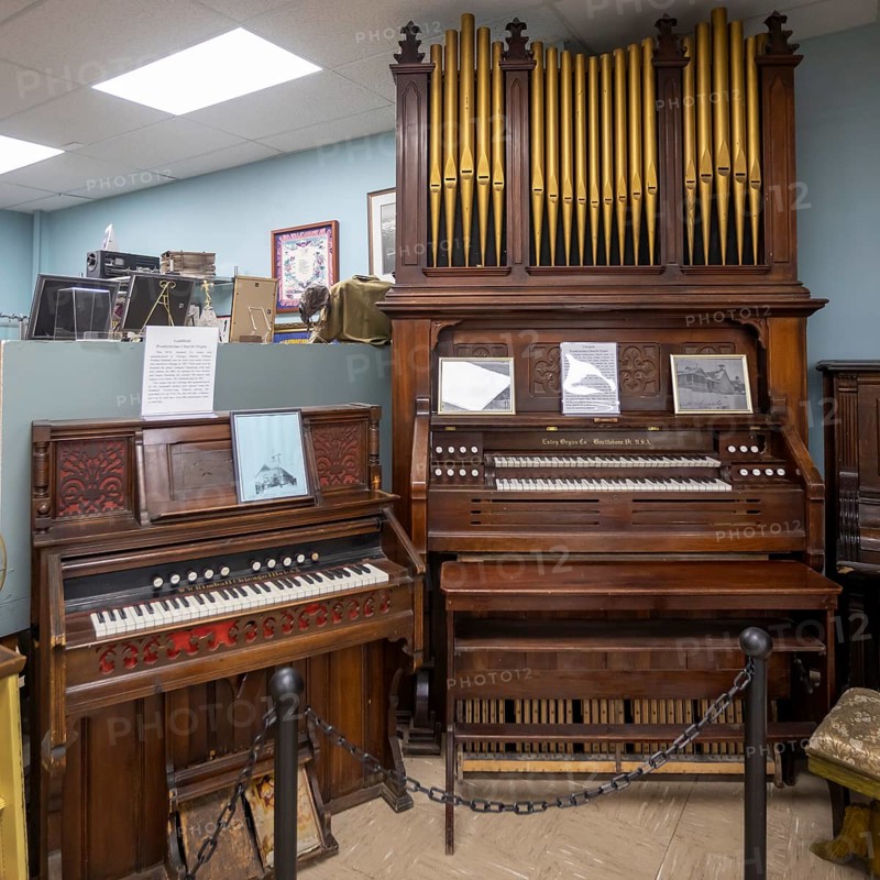 Tonopah, Nevada - The Central Nevada Museum. Museum exhibits explore the mining and ranching history of the area. Old organs from two Presbyterian churches are on display