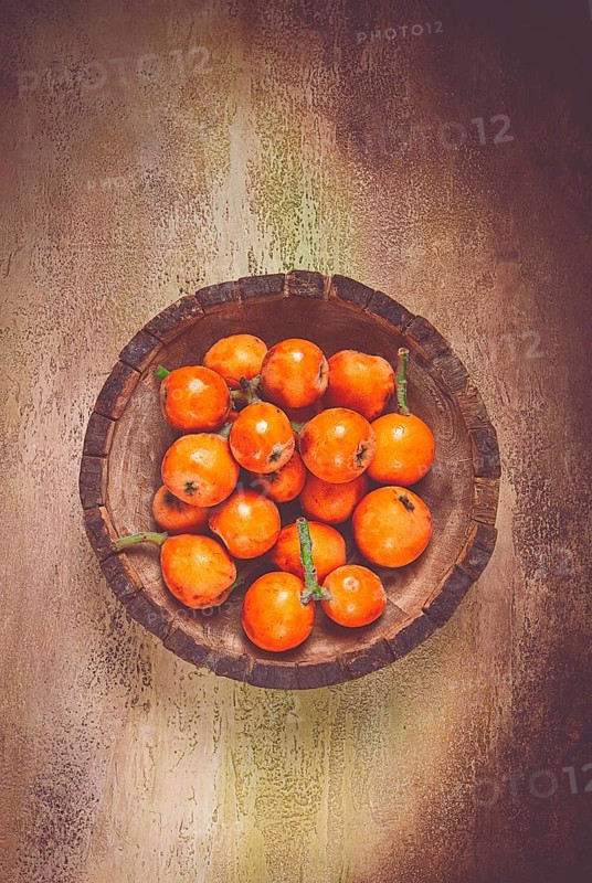 Fresh fruit medlar, loquat, shesek, lokva, Georgia