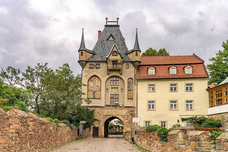 Burgtor zur Albrechtsburg in Meissen, Saxony, Germany