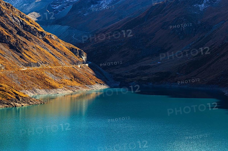 The Lac de Moiry Reservoir, Val d'Anniviers, Valais Alps, Canton of Valais, Switzerland