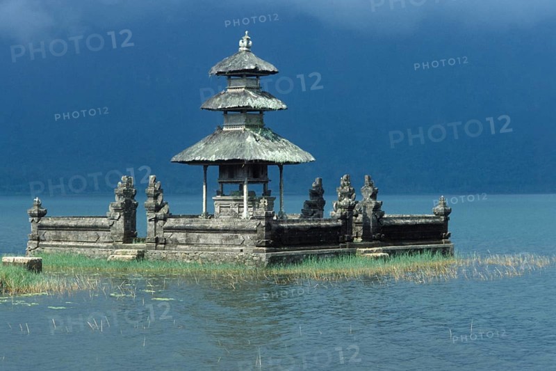 Ulu Danu temple in Lake Bratan, Bali, Indonesia