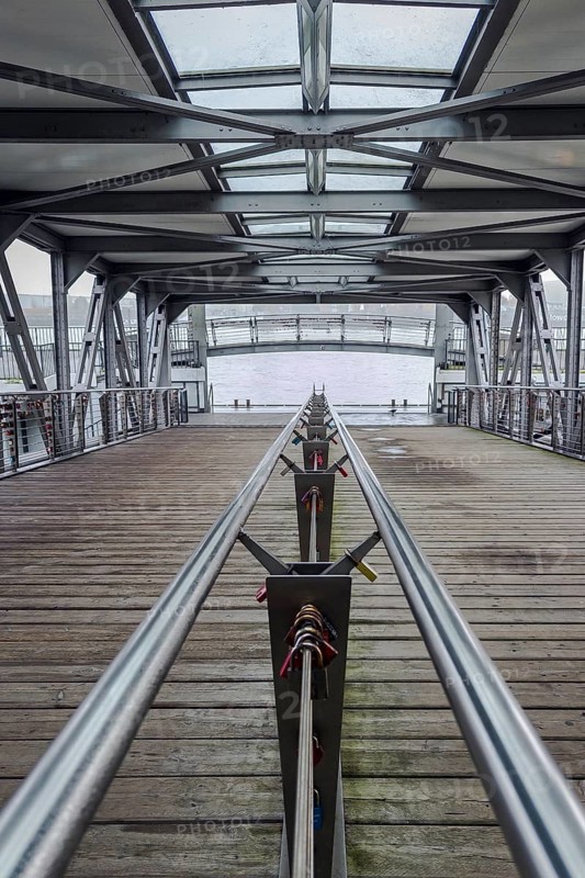 A jetty at the piers, St. Pauli, Hamburg, Germany