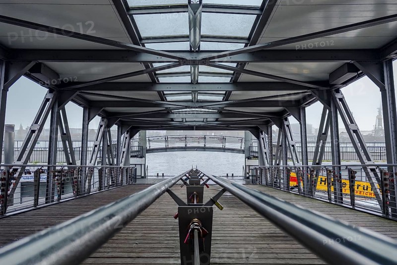 A jetty at the piers, St. Pauli, Hamburg, Germany