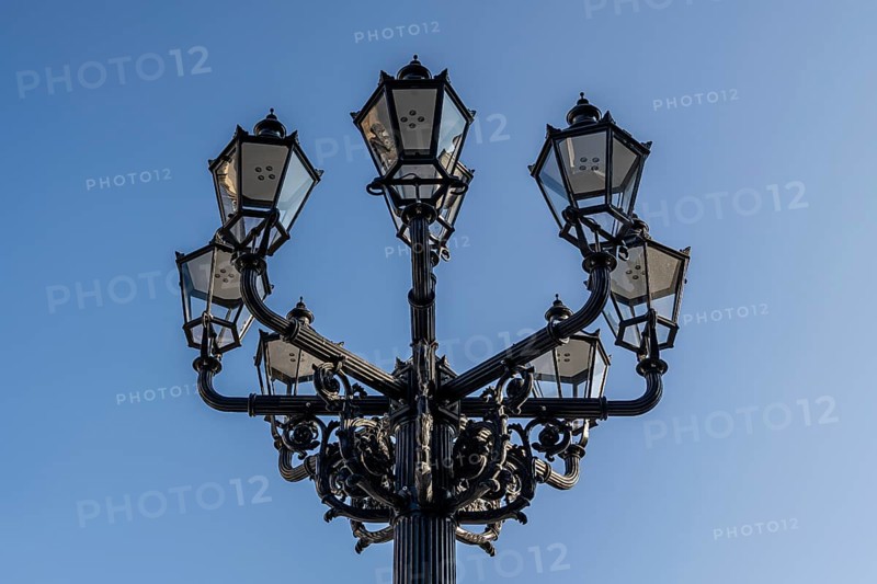 Candelabra at Gendarmenmarkt, detailed photo, Berlin, Germany