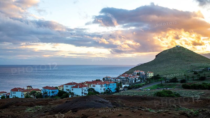 Sunset, view of Canical, Madeira, Portugal