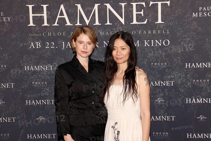 Jessie Buckley and Chloé Zhao, Hamnet, German premiere at the Delphi Filmpalast, Berlin, 8.12.2025