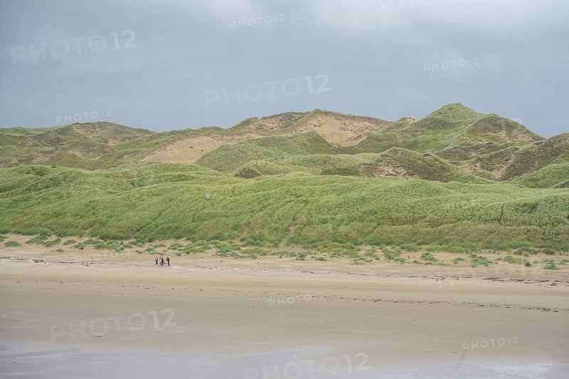 Tullan beach with overgrown sand dunes, Bundoran, County Donegal, Ireland