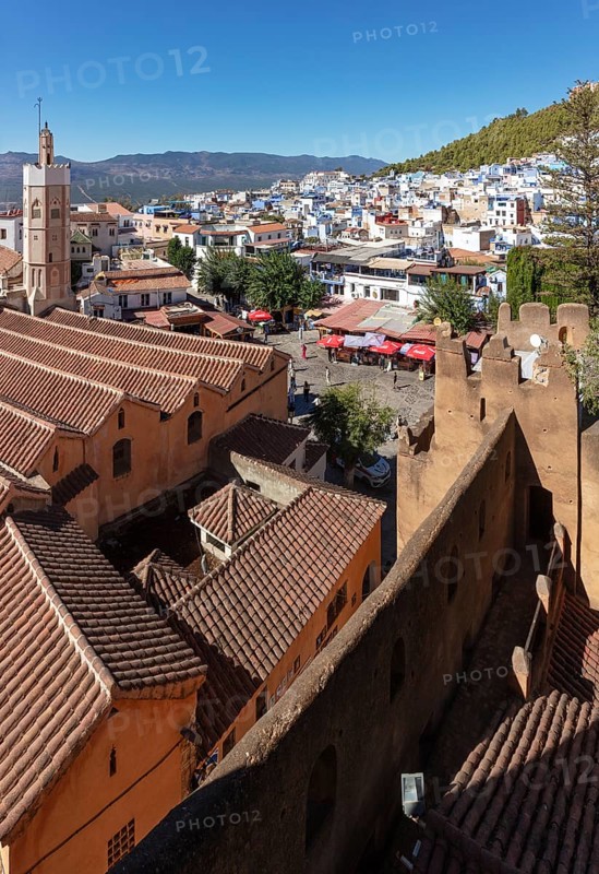 MAR, Chefchaouen, AI, Kasaba, Pano