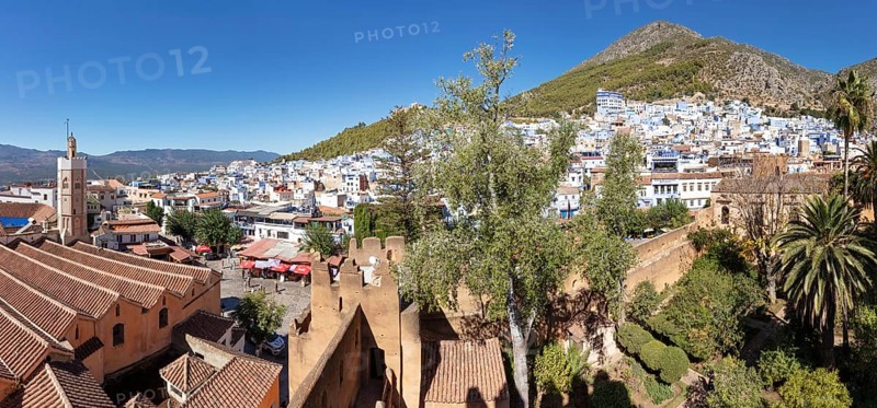 MAR, Chefchaouen, AI, Kasaba, Pano