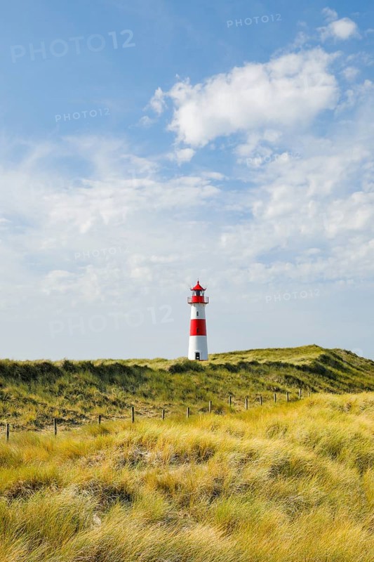 Lighthouse List-Ost am Ellenbogen on the island of Sylt, Germany
