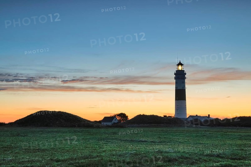 Langer Christian lighthouse near Kampen on the island of Sylt, Germany