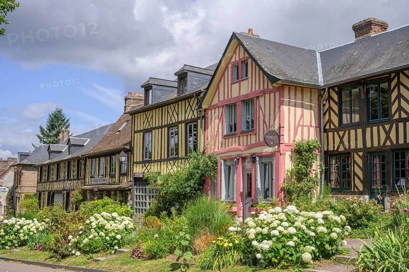 Timbered houses, Le Bec-Hellouin, Eure, France