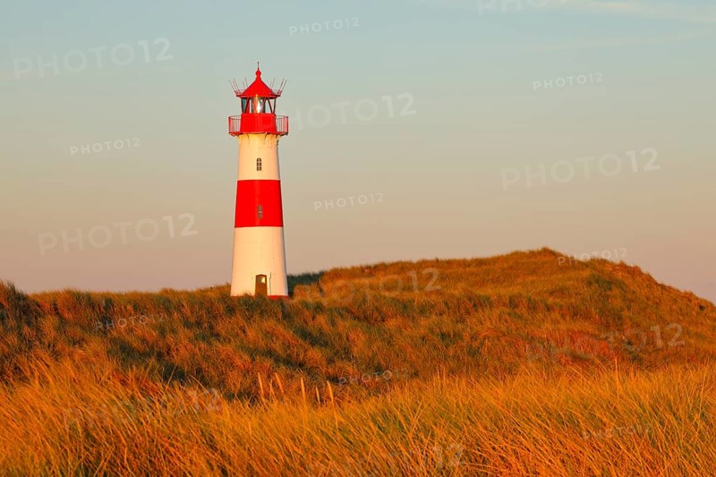 Lighthouse List-Ost am Ellenbogen on the island of Sylt, Germany