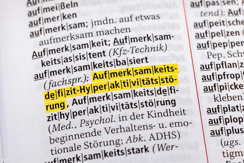 The longest word in the duden is attention deficit hyperactivity disorder with 44 letters. Term from the Duden. Standard work of German spelling, 29th edition. germany
