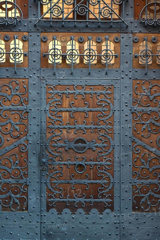 Ancient front door of the Archbishop's Ordinariate in Freiburg im Breisgau