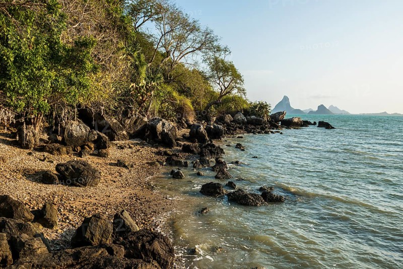 Beach with Shells, Khao Ta Mong Lai Forest Park, Prachuap Khiri Khan, Prachuap Khiri Khan Province, Central Thailand, Thailand