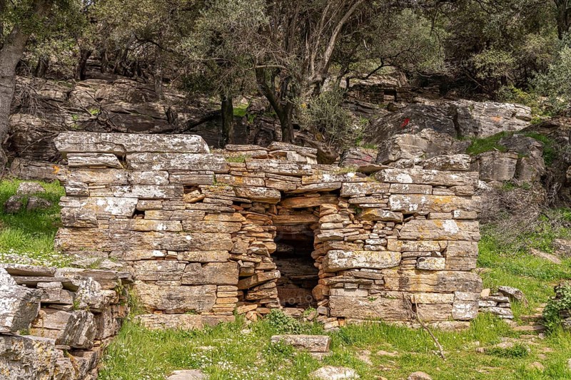 Prehistoric Palli-Lakka dragon house Drakospita near Styra, island of Euboea or Evia, Greece