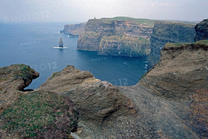 Cliffs of Moher, County Clare, Republic of Ireland, April 1996, vintage, retro, old, historic