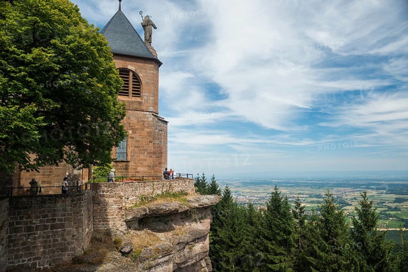Mont Sainte-Odile Abbey, Ottrott, Bas-Rhin, Alsace, France