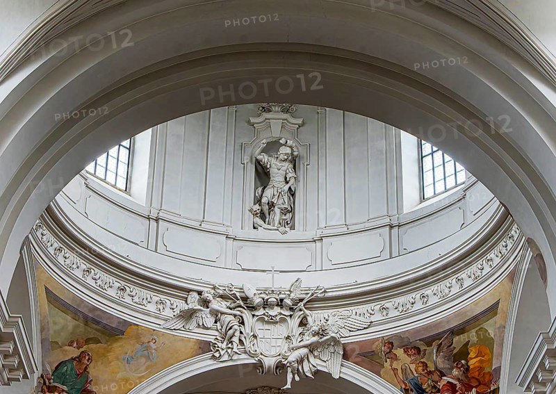 Interior photos in St. Salvator Cathedral in Fulda, officially High Cathedral in Fulda, center of the Fulda Baroque Quarter and landmark of the city, Fulda, Hesse, Germany