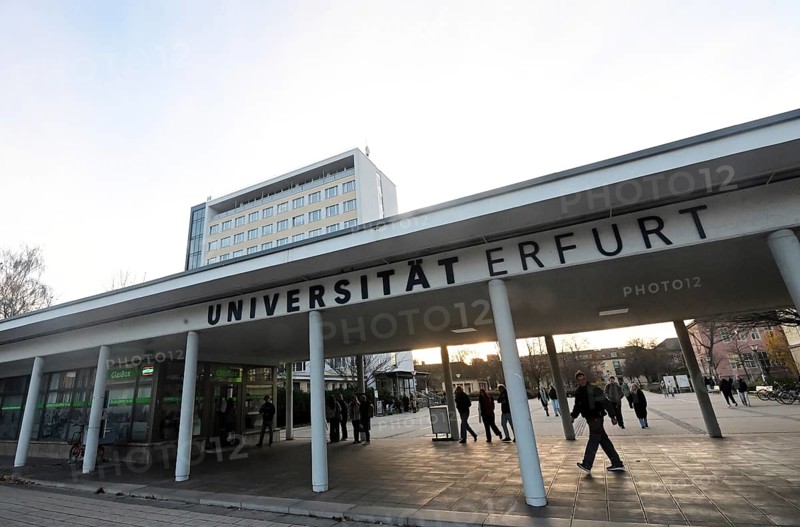 Main entrance to the University of Erfurt on Nordhäuser Straße