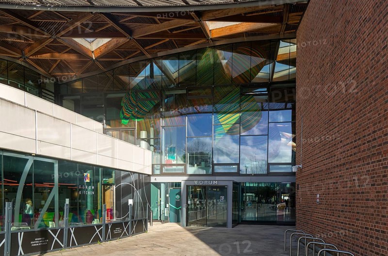 Exterior of the Forum building, Streatham Campus, University of Exeter, Exeter, Devon, England, UK built 2012