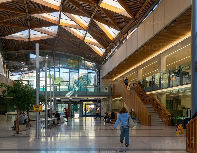 Interior of the Forum building, Streatham Campus, University of Exeter, Exeter, Devon, England, UK built 2012