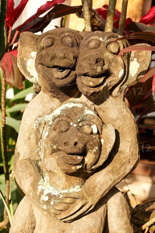 Stone sculpture, Ubud, Bali, Indonesia