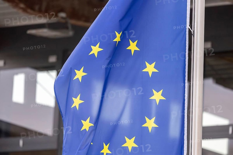 Close-up of a flag of the European Union