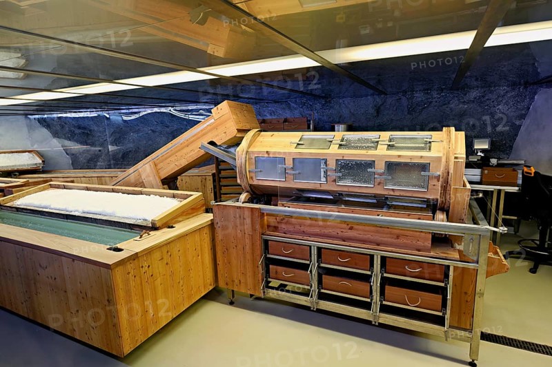 Old machine for salt production, salt mine, Bex, Canton of Vaud, Switzerland
