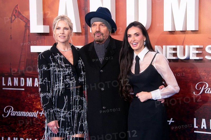 Billy Bob Thornton, Demi Moore, Ali Larter (cast), LANDMAN, red carpet for the European premiere of the second season of the Paramount+ series at ZOO PALAST, Berlin, 14.11.2025