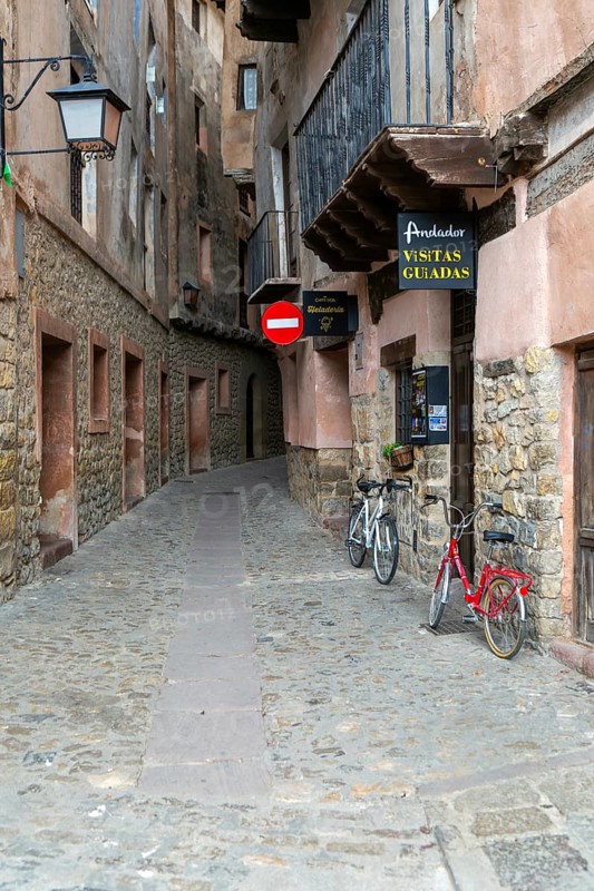 Historic buildings in medieval village of Albarracín, Teruel province, Aragon, Spain