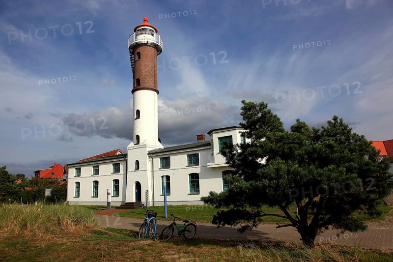 Timmendorf lighthouse on the island of Poel on the Baltic Sea, Northwest Mecklenburg district, Mecklenburg-Western Pomerania, Germany