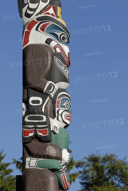 Totem, Totem Pole, Stanley Park, Vancouver, British Columbia, Canada